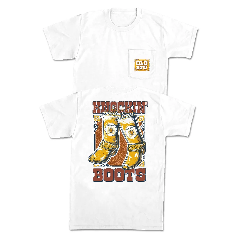 T-Shirts For Holiday & Seasonal Events-Knockin' Boots Pocket Tee