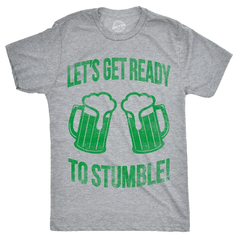 Personalized T-Shirts For College Teams-Lets Get Ready To Stumble Men's T Shirt