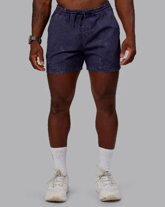 Custom Shorts For Charity Tournaments-Washed Daily 5" Shorts - Midnight Blue