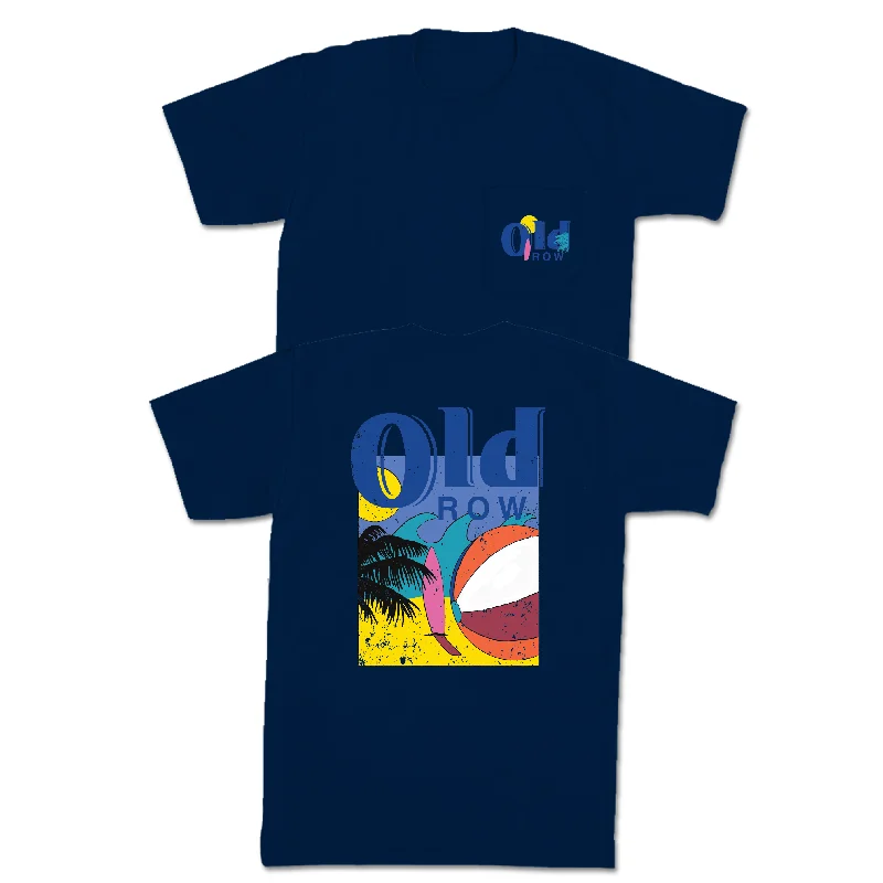 T-Shirts For Corporate Sports Events-Lite Beer Beach Pocket Tee