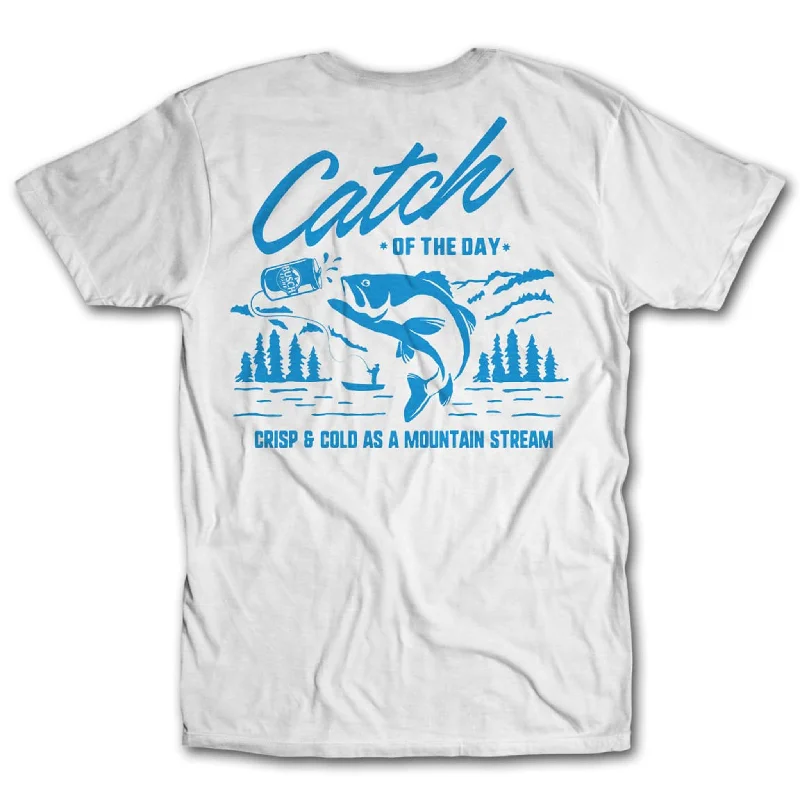 Custom T-Shirts For Local Players-Busch Blue Catch of the Day Tee