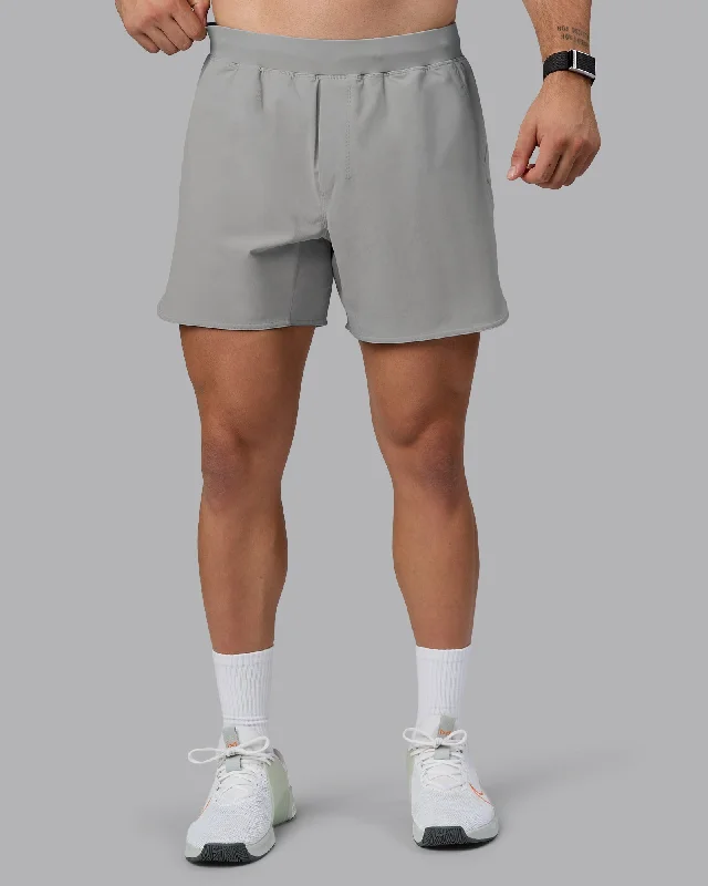 Custom Shorts For Official League Apparel-Lift 6" Performance Shorts - Circular Grey