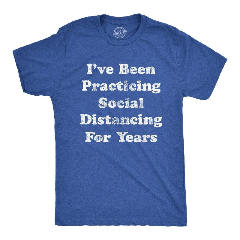 T-Shirts With Team Logos & Custom Names-I've Been Social Distancing For Years Men's T Shirt