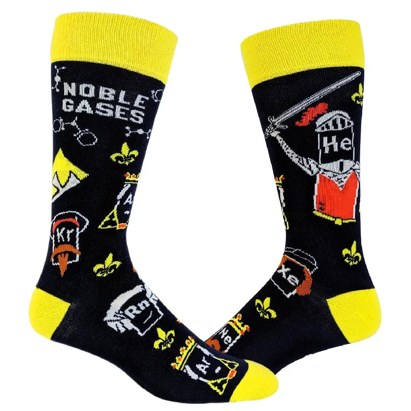 Socks With Embroidered Player Numbers-Mens Noble Gases Socks