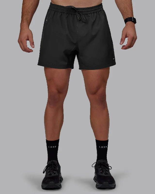 Custom Shorts With Custom Sleeve Text-Rep 5" Performance Shorts - Pirate Black