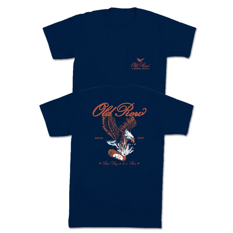 Personalized T-Shirts For Teams-The Eagle Beer Pocket Tee