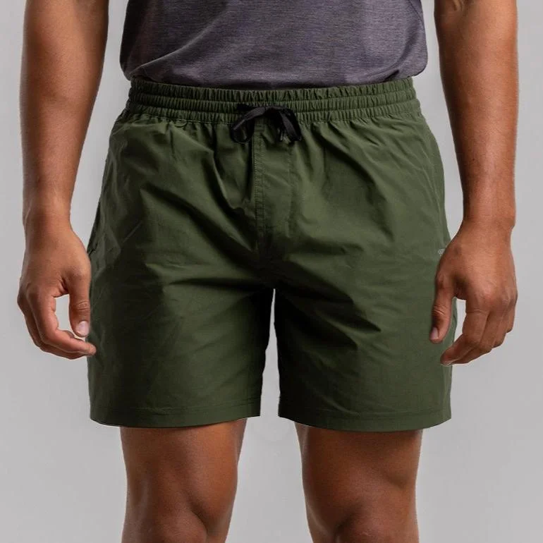 Shorts With Custom Sleeve Printing-Labb Train Short 5" Men's DARK ARMY GREEN