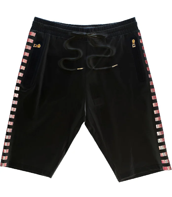 Personalized Shorts For College Events-M718 Fetti Fiend Jersey Shorts - Black/Red