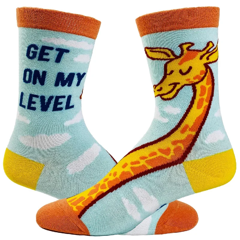 Personalized Socks For Large-Scale Events-Youth Get On My Level Socks