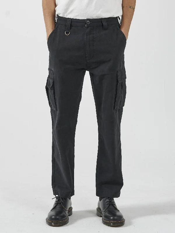 Personalized Pants For Gift Giving-Slacker Union Cargo Pant - Black