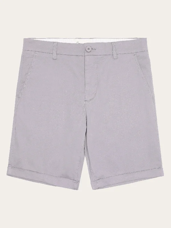 Shorts With Custom Back Designs-CHUCK regular chino poplin shorts - Alloy