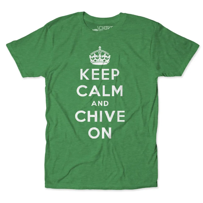 Custom T-Shirts For Major Events-Keep Calm and Chive On Tee