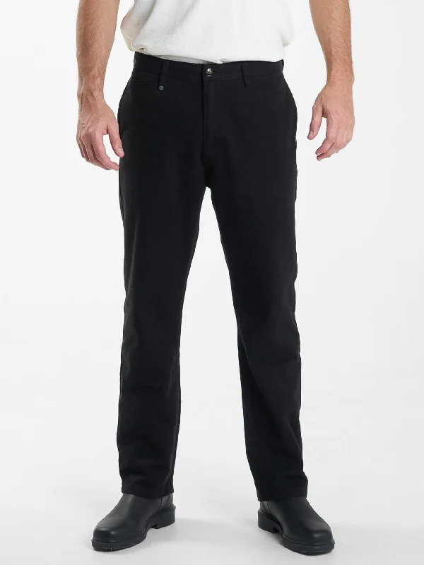 Custom Pants For Alumni Games-Minimal Thrills Work Chino - Black