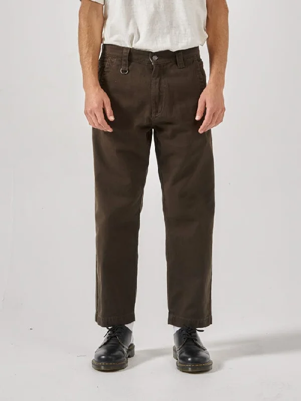 Custom Pants With Bold Graphics-Thrills Union Work Chino Pant - Tarmac