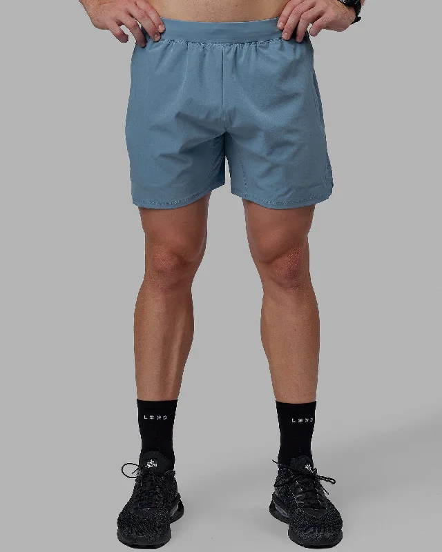 Shorts With Custom Designs & Patterns-Challenger 6" Lined Performance Shorts - Elemental Blue