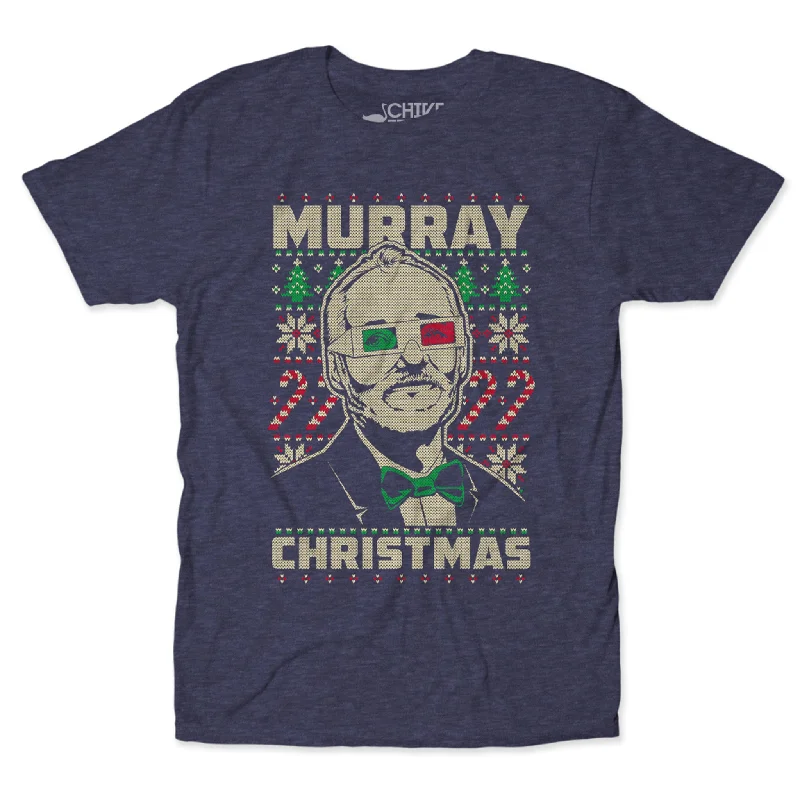 Custom T-Shirts For Special League Events-Murray 3D Christmas Tee