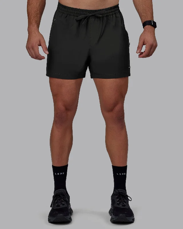 Shorts For Corporate Team Activities-Rep 5" Lined Performance Shorts - Pirate Black