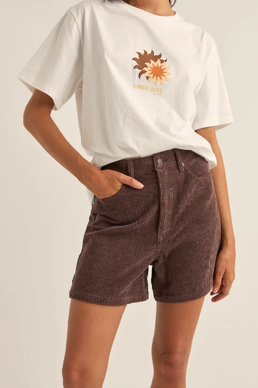 Shorts For League Competitions-Escape Cord Short Chocolate