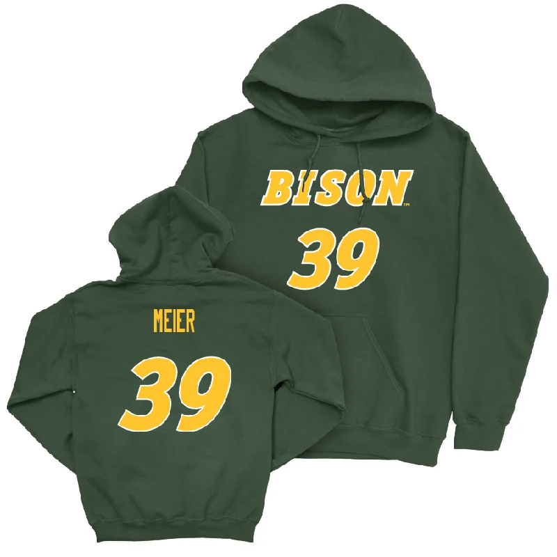 Custom Hoodie For Special Requests-Green Football Player Hoodie  - Landon Meier