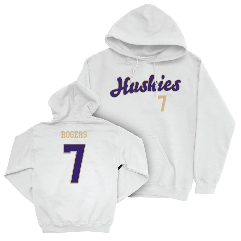 Hoodie For Custom Designs & Printing-Football White Script Hoodie    - Will Rogers