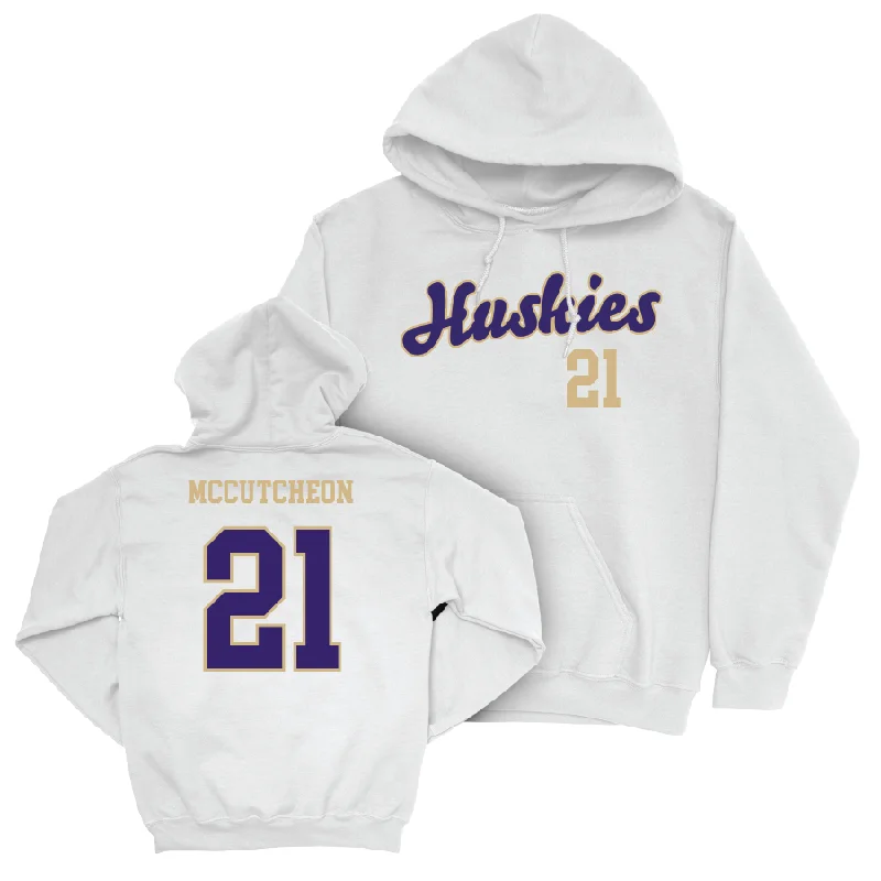 Personalized Hoodie For Group Orders-Football White Script Hoodie   - Dyson McCutcheon