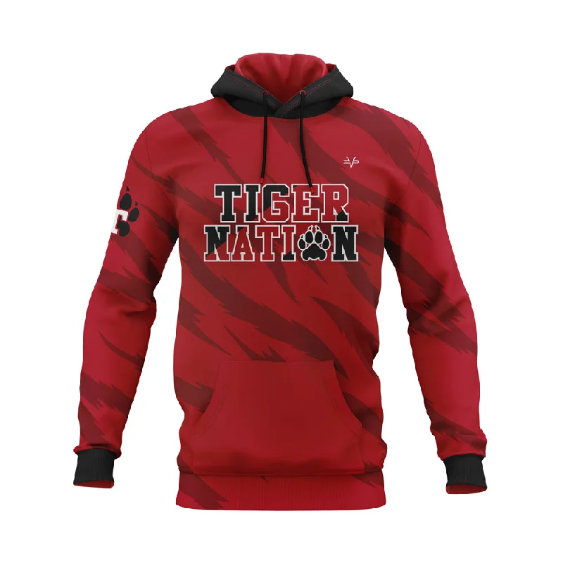 Hoodie With Custom Names-Tyngsboro Tiger Nation Hoodie