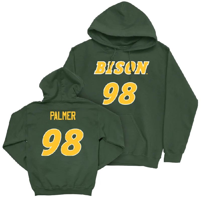 Custom Hoodie For Special Events-Green Football Player Hoodie   - Brennan Palmer