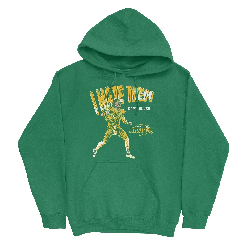 Hoodie With Custom Text-EXCLUSIVE RELEASE: I Hate Them Kelly Green Hoodie