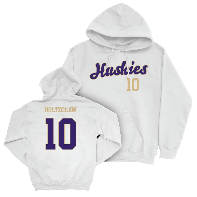 Personalized Hoodie For Group Custom Orders-Football White Script Hoodie - Lance Holtzclaw