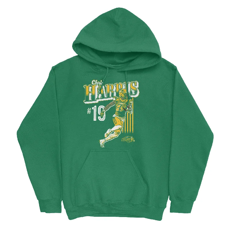 Custom Hoodie For Summer Leagues-EXCLUSIVE RELEASE: Chris Harris Signature Kelly Green Hoodie