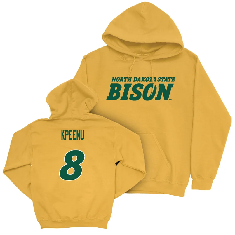 Personalized Hoodie For Special Anniversaries-Gold Football Bison Hoodie  - Barika Kpeenu