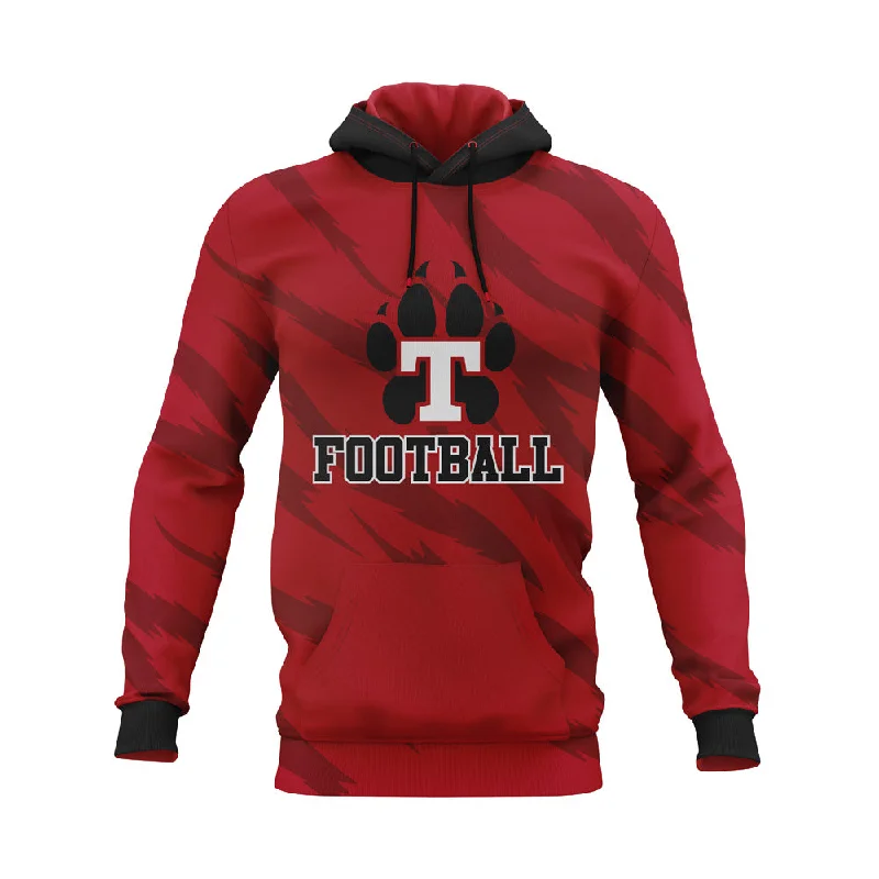 Personalized Hoodie For Schools-Tyngsboro Tigers Football Hoodie