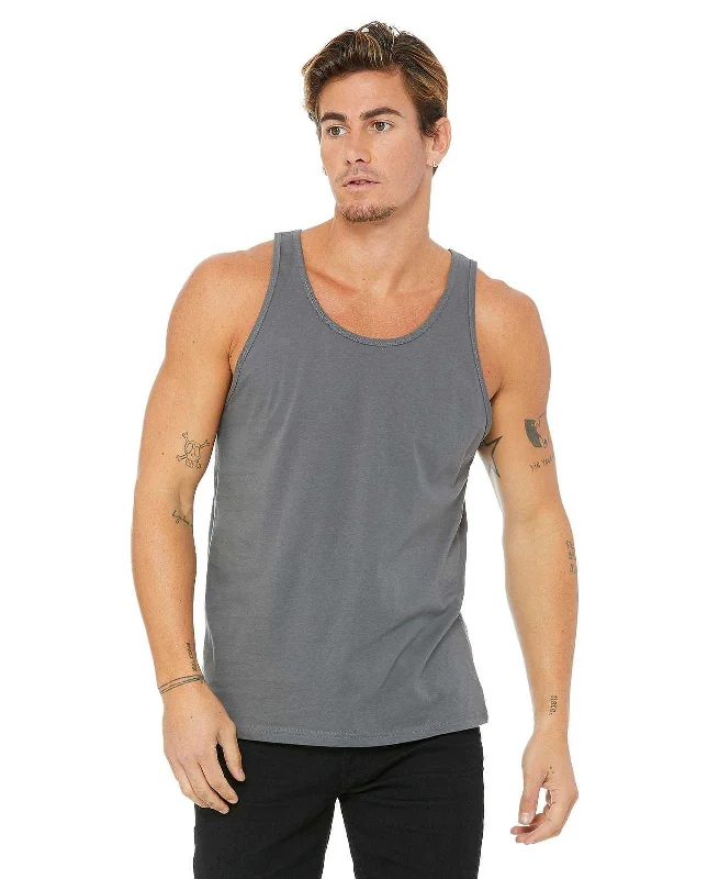 Custom Tank Top For Summer Leagues-Bella + Canvas 3480 Unisex Jersey Tank - Asphalt