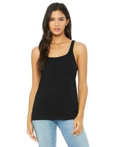 Personalized Tank Top For Group Custom Orders-Bella + Canvas 6488 Ladies' Relaxed Jersey Tank - Black