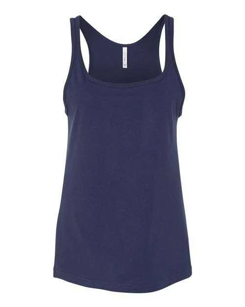 Tank Top For Holiday & Seasonal Events-Bella + Canvas 6488 Womens Relaxed Jersey Tank - Navy