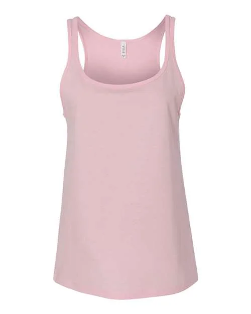 Custom Tank Top For Event Appearances-Bella + Canvas 6488 Womens Relaxed Jersey Tank - Pink