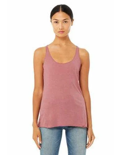 Tank Top With Custom Designs-Bella + Canvas 8430 Ladies' Triblend Racerback Tank - Mauve Triblend