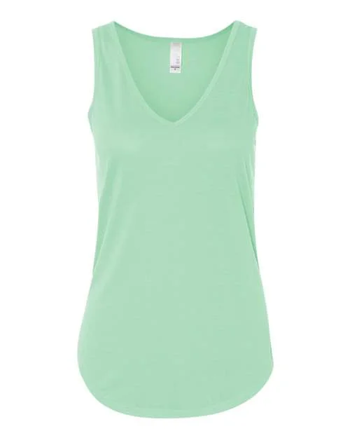 Personalized Tank Top For Group Orders-Bella + Canvas 8805 Women's Flowy V-Neck Tank - Mint