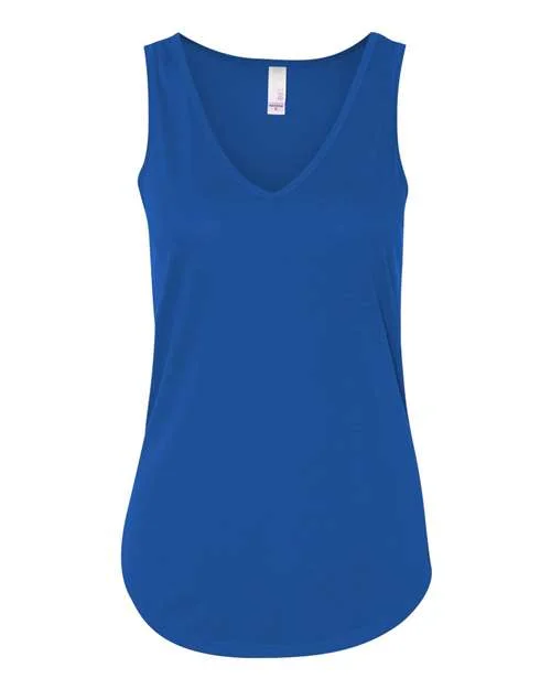 Custom Tank Top For Sports Conferences-Bella + Canvas 8805 Women's Flowy V-Neck Tank - True Royal