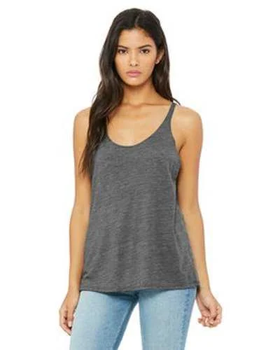 Personalized Tank Top For Group Fundraisers-Bella + Canvas 8838 Ladies' Slouchy Tank - Asphalt Slub