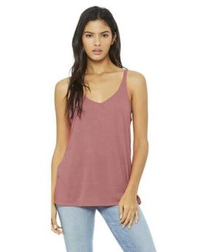 Tank Top With Custom Name Tags-Bella + Canvas 8838 Ladies' Slouchy Tank - Mauve