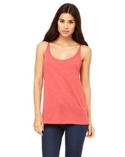 Tank Top For Community Support Events-Bella + Canvas 8838 Ladies' Slouchy Tank - Red Triblend