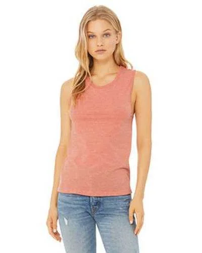 Personalized Tank Top For Corporate Gifts-Bella + Canvas B6003 Ladies' Jersey Muscle Tank - Heather Sunset