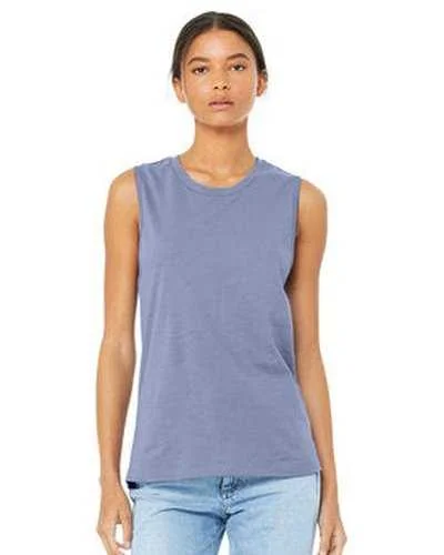 Tank Top For School Competitions-Bella + Canvas B6003 Ladies' Jersey Muscle Tank - Lavender Blue