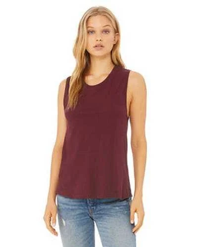 Personalized Tank Top For Fundraiser Auctions-Bella + Canvas B6003 Ladies' Jersey Muscle Tank - Maroon