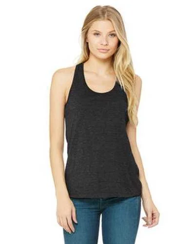 Personalized Tank Top For Holiday Season-Bella + Canvas B6008 Ladies' Jersey Racerback Tank - Dark Gray Heather