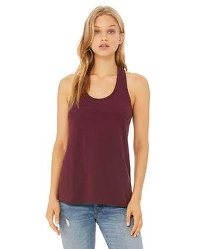 Personalized Tank Top For Charity-Bella + Canvas B6008 Ladies' Jersey Racerback Tank - Maroon