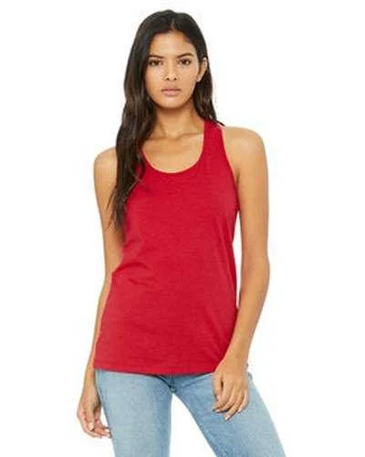 Personalized Tank Top For Tournament Winners-Bella + Canvas B6008 Ladies' Jersey Racerback Tank - Red