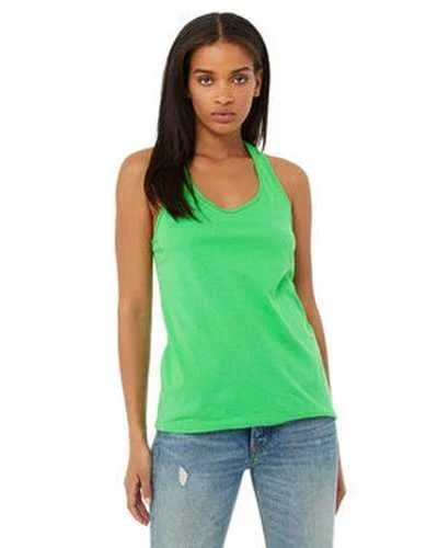 Tank Top For Sports Fundraisers-Bella + Canvas B6008 Ladies' Jersey Racerback Tank - Synthetic Green