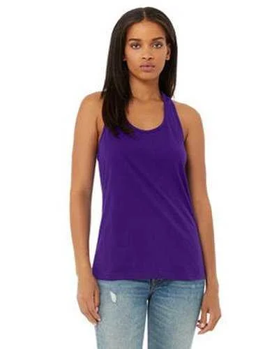 Tank Top For Official Team Apparel-Bella + Canvas B6008 Ladies' Jersey Racerback Tank - Team Purple